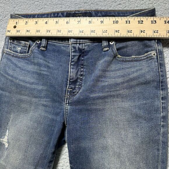 Lucky Brand Jeans Hayden Skinny Mid‎ Rise Dark Denim Women's Size 0/25 R - Picture 2 of 10